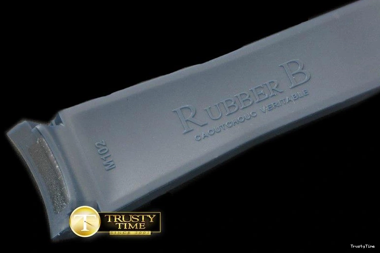 0327 ROLACC021C – Dark Blue Rubber Strap 20 18 with Insignia Clasp Compact 837